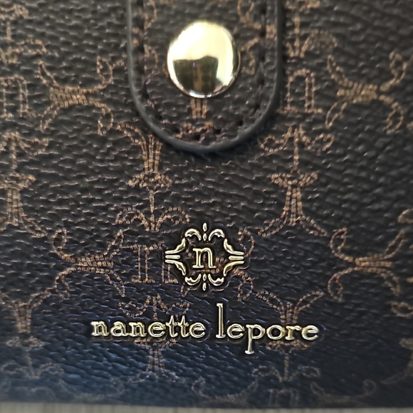 NWT Nanette Lepore Lillith Card Case Organizer 2 Piece Set Chocolate/Vachetta - Picture 3 of 13